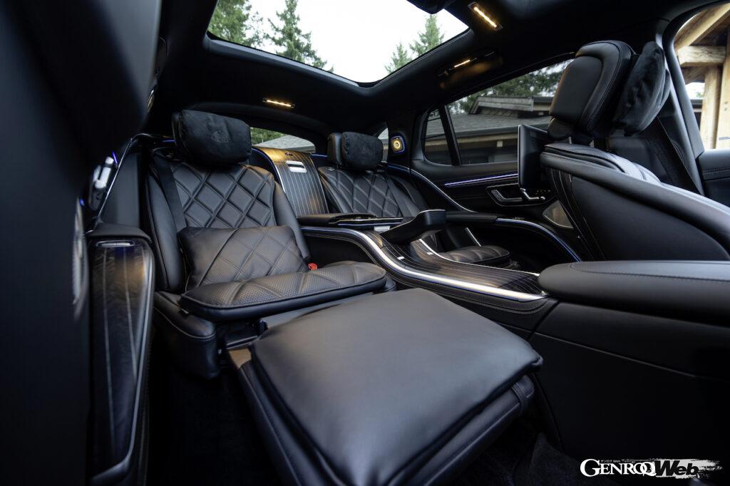 メルセデスの最高級フル電動SUV「メルセデス・マイバッハ EQS 680 SUV」のインテリア。