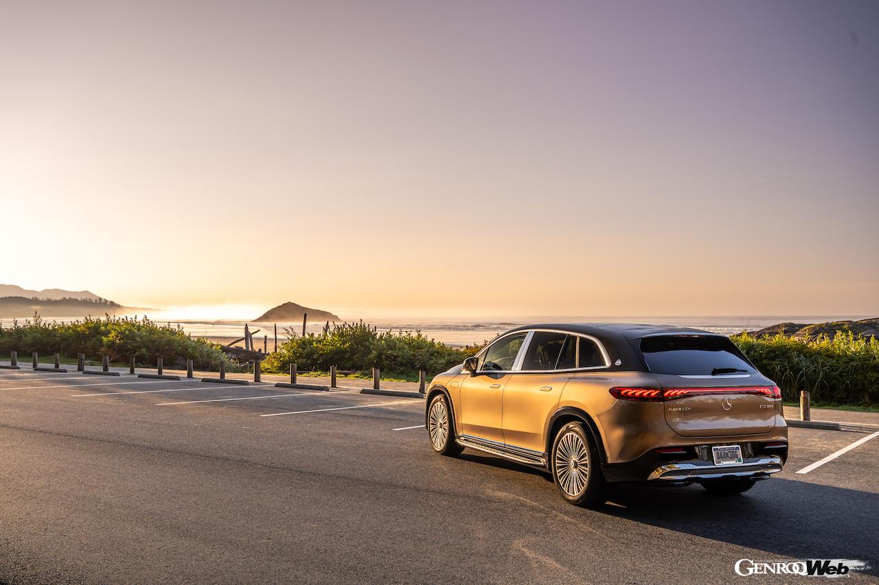 メルセデスの最高級フル電動SUV「メルセデス・マイバッハ EQS 680 SUV」のエクステリア。