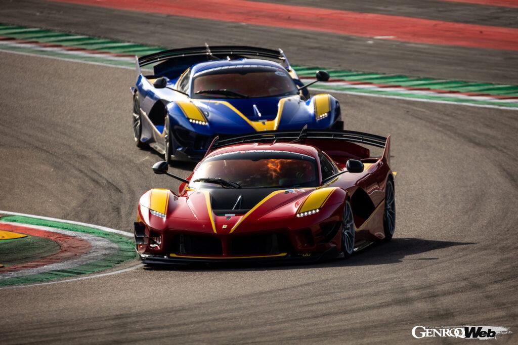 フェラーリのサーキット専用モデルによる「XX プログラム」は、56台がエントリー。最多勢力はFXX-K EVOの20台となっている。