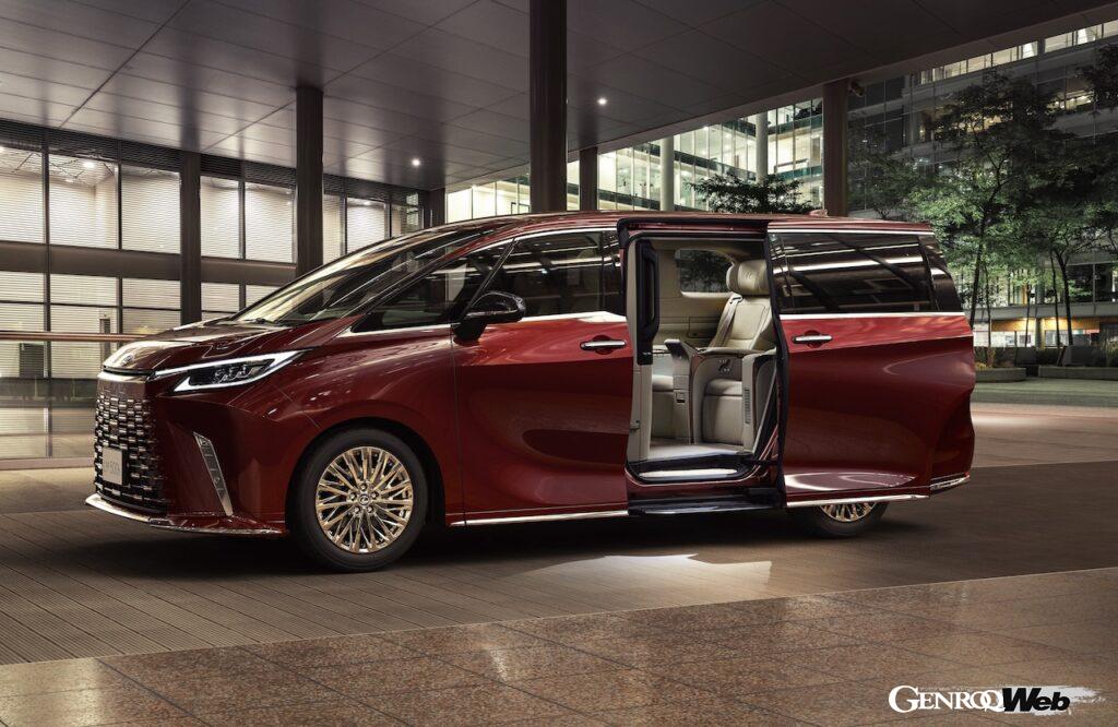 レクサスの最上級ピープルムーバー「LM」のエクステリア。