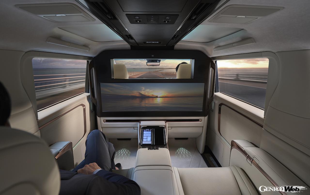 レクサスの最上級ピープルムーバー「LM」のインテリア。