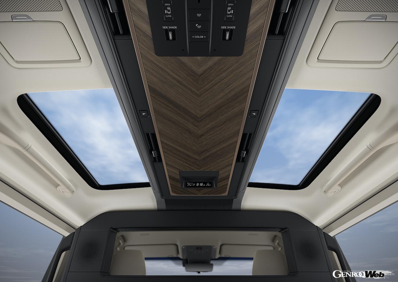 レクサスの最上級ピープルムーバー「LM」のインテリア。