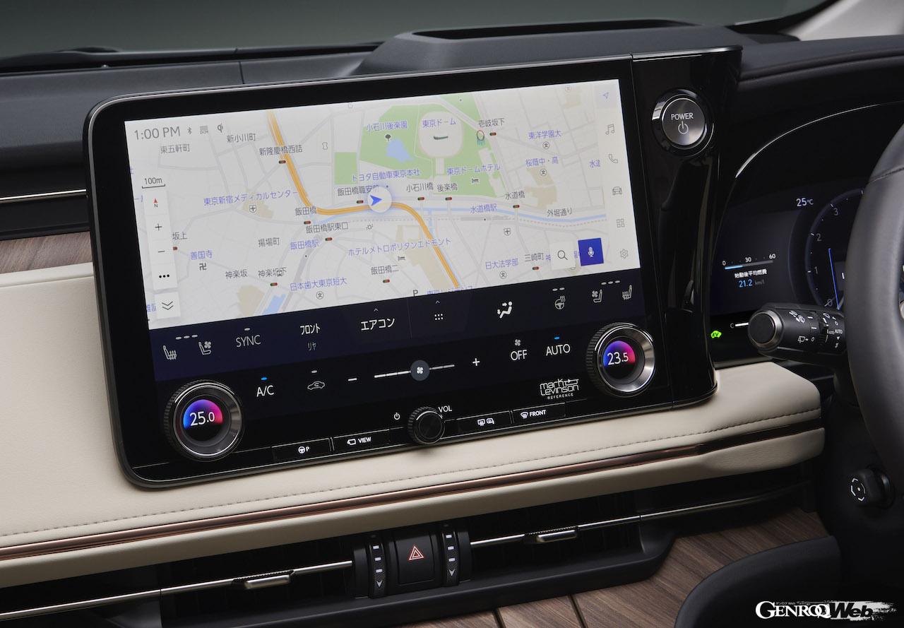 レクサスの最上級ピープルムーバー「LM」のコクピット。