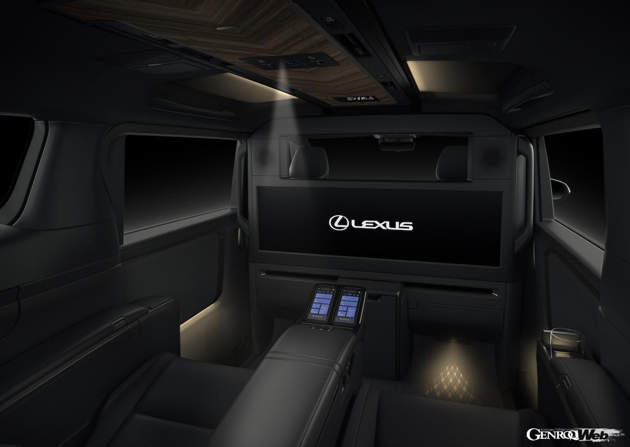 レクサスの最上級ピープルムーバー「LM」のインテリア。