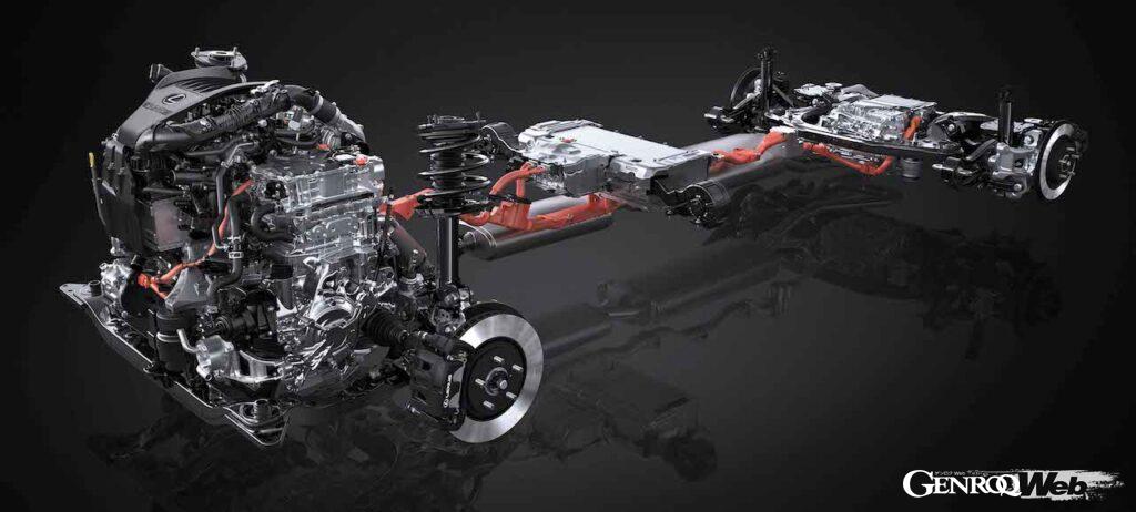 パワーユニットは、2.4リッター直4ターボに1モーターを組み合わせた、ハイブリッドシステム「DIRECT4」を採用した。