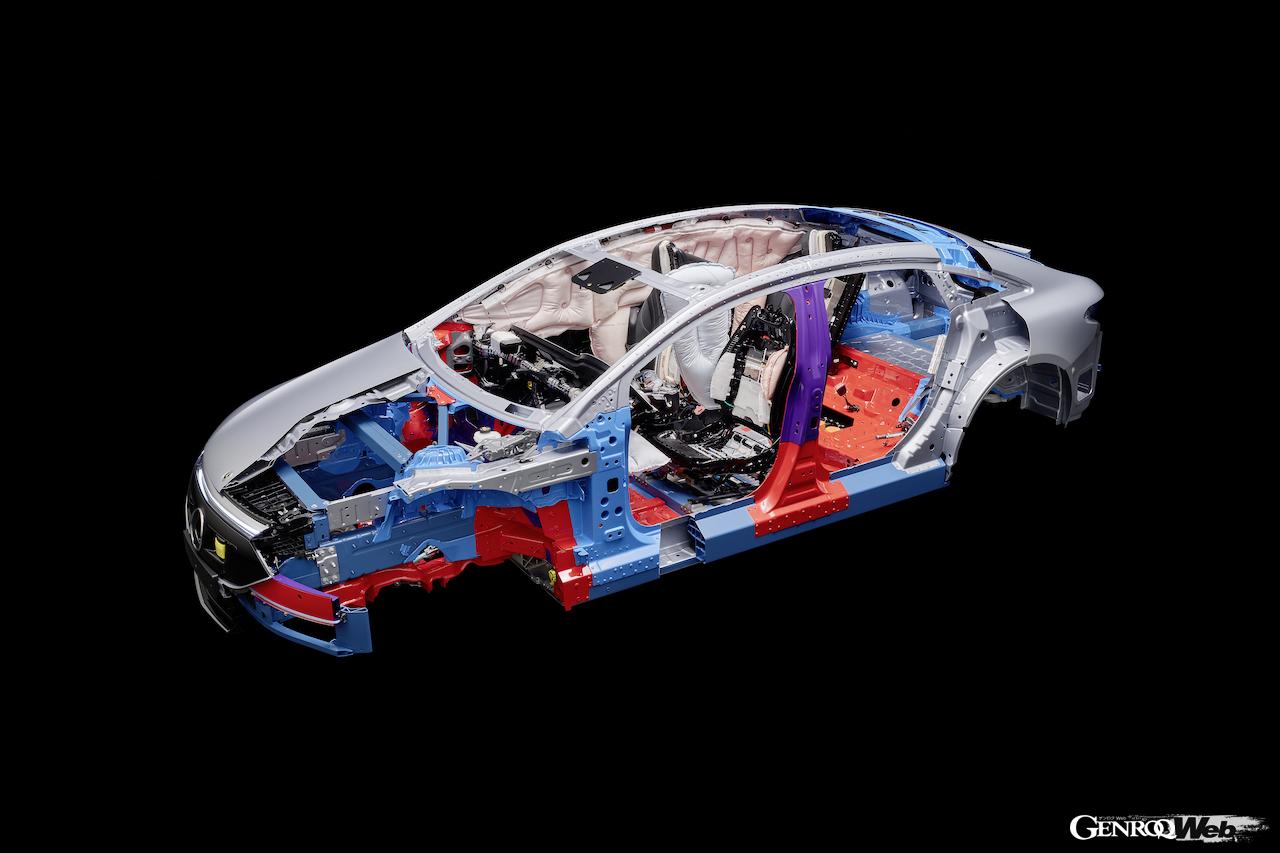 フル電動モデル「メルセデス・ベンツ EQS」に組み込まれた安全システム。