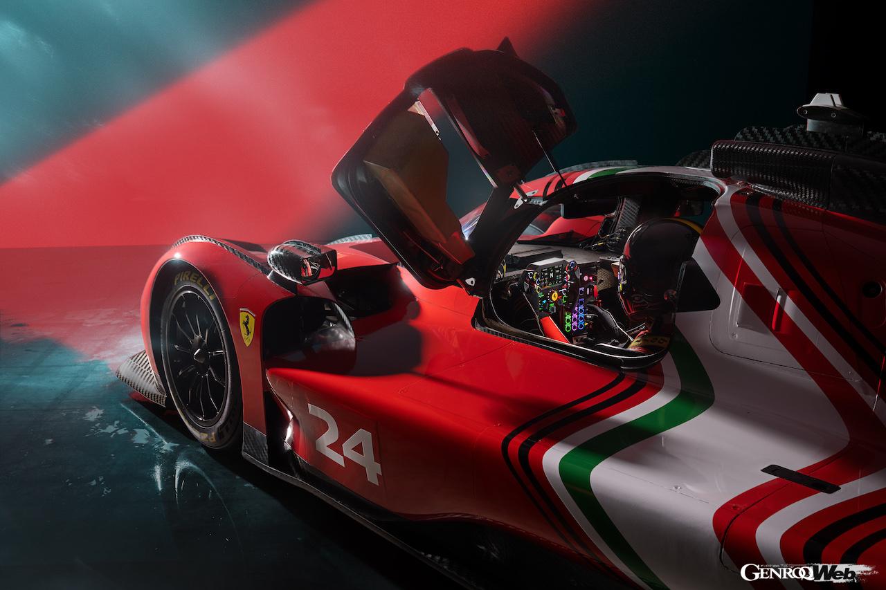 2023 フェラーリ・モンディアリ・ファイナルで公開された「499P モディフィカータ」のコクピット。