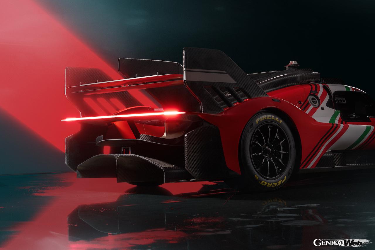 2023 フェラーリ・モンディアリ・ファイナルで公開された「499P モディフィカータ」のエクステリア。