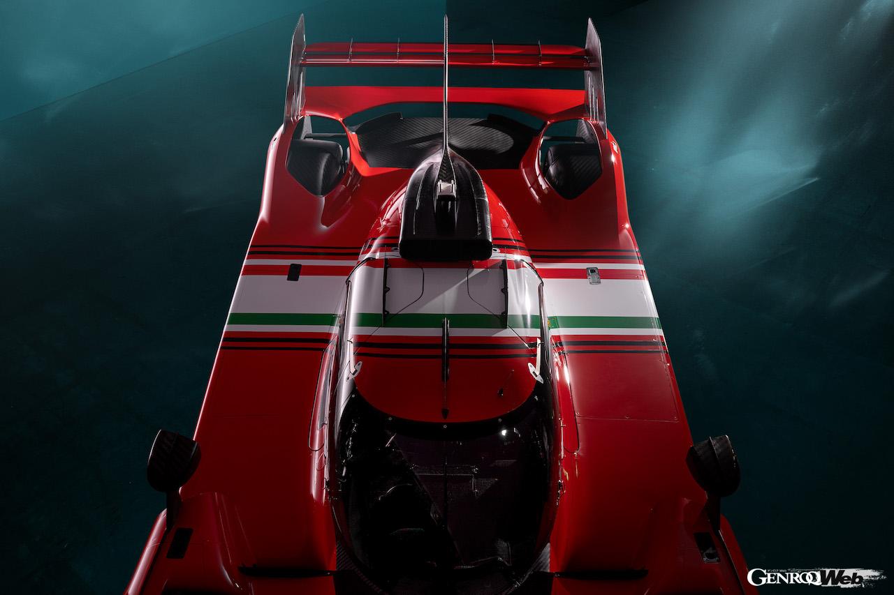 2023 フェラーリ・モンディアリ・ファイナルで公開された「499P モディフィカータ」のエクステリア。