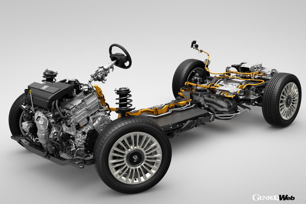 同じPHEV同士でシステム最高出力比較してみると、センチュリー412PSに対して、レンジローバーは550PSとなる。