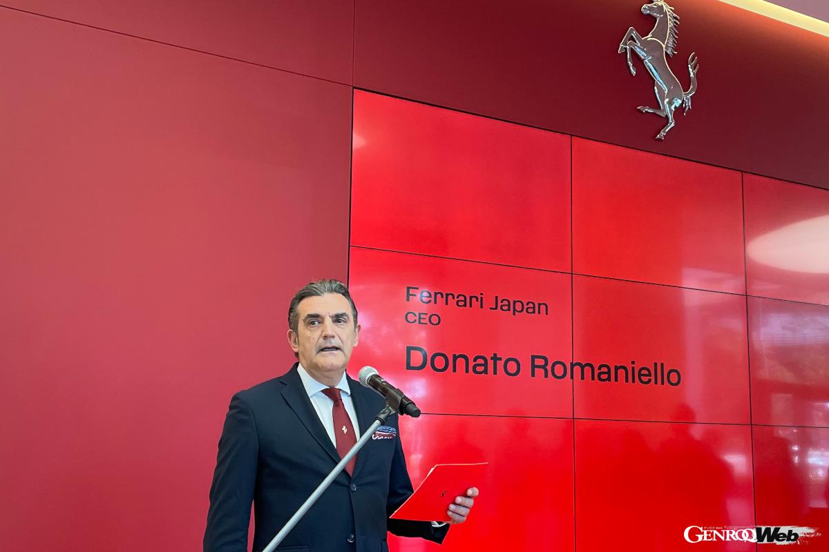 フェラーリ ジャパン代表取締役社長のドナート・A・ロマニエッロ