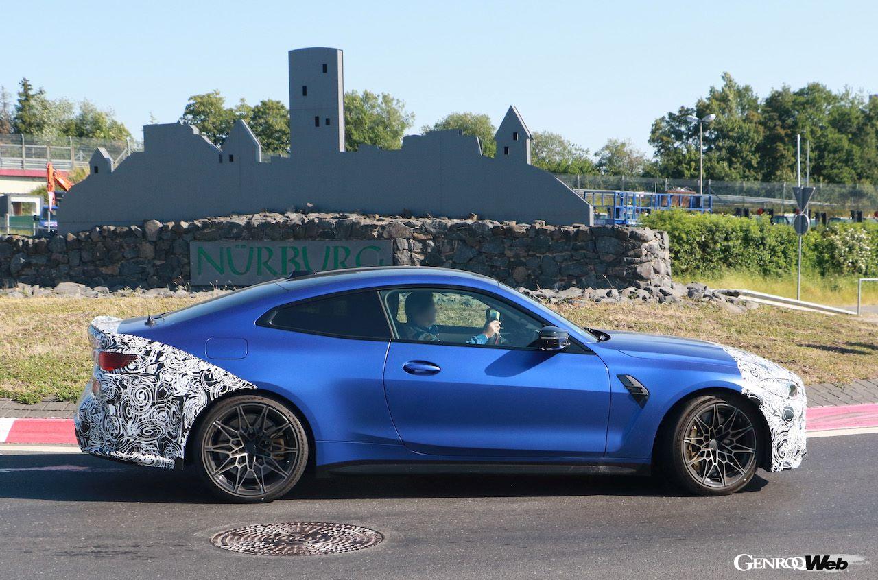 「コンペティション」は620馬力にパワーアップするとも噂されるM4。ニュルブルクリンクが似合いそうだ。