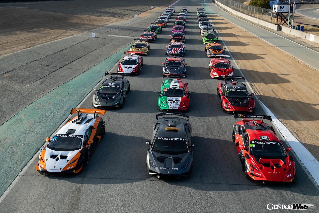 世界最高レベルのワンメイクマシン「ウラカン スーパートロフェオ EVO2」で戦われるランボルギーニ・スーパートロフェオが、2024年シーズンのカレンダーを発表した。