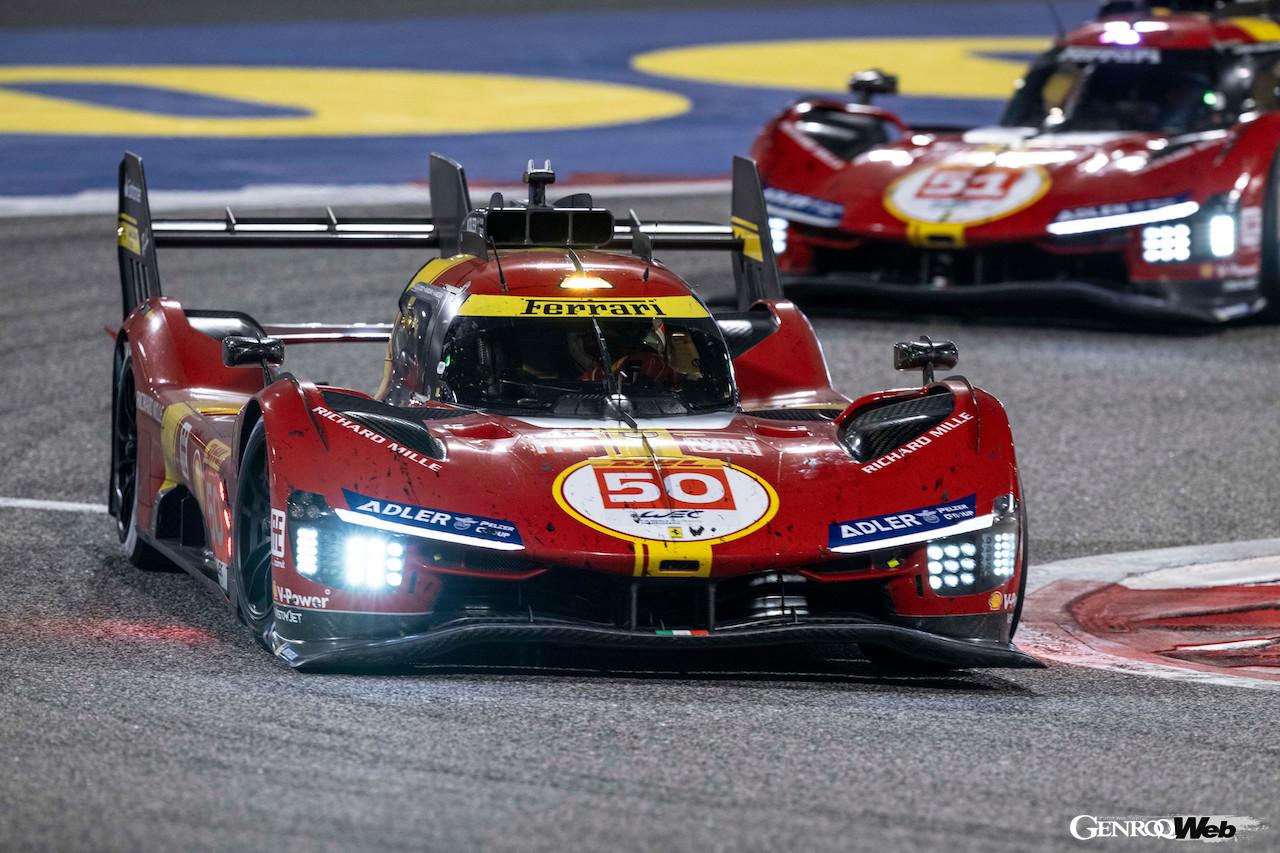 8バーレーン時間の決勝レース、5番グリッドからスタートしたフェラーリ 499P 50号車が3位表彰台を獲得した。