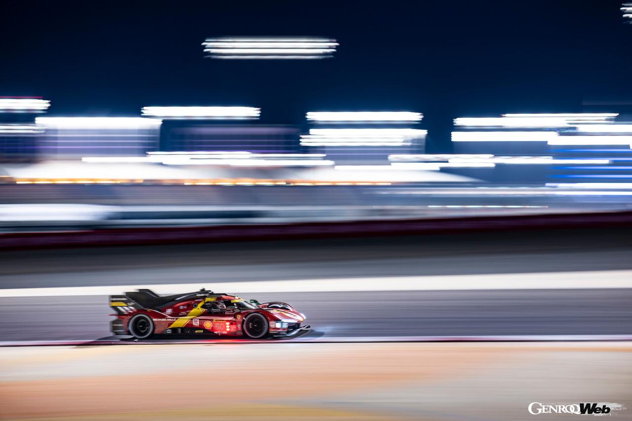 8バーレーン時間の決勝レース、5番グリッドからスタートしたフェラーリ 499P 50号車が3位表彰台を獲得した。