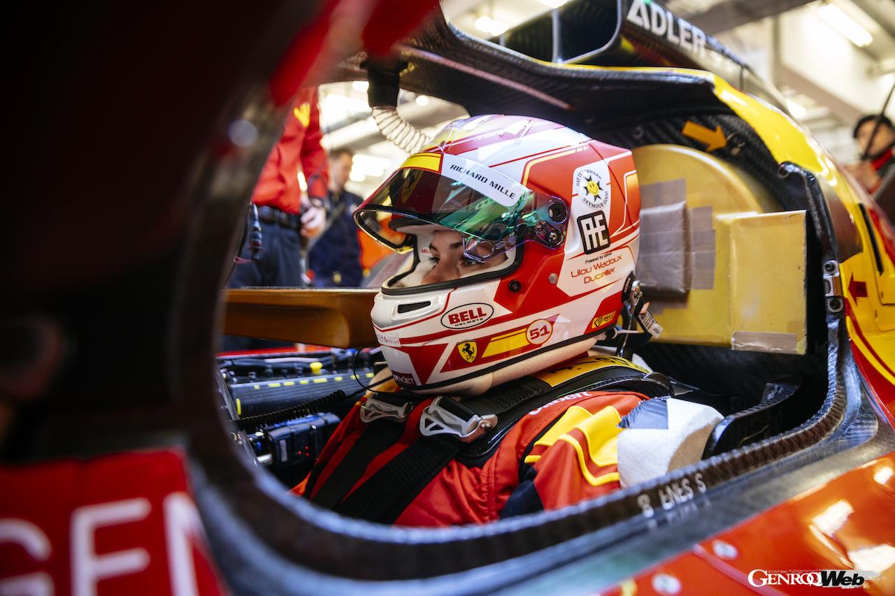 女性ドライバーとして、第3戦スパ・フランコルシャン6時間レースでLMGTE Amクラス優勝を達成リル・ワドゥ。今回のルーキーテストでは1分49’秒488のタイムを記録した。