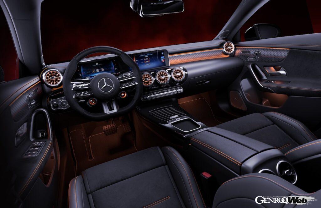 「メルセデス AMG CLA 45 S 4MATIC+ Street Style Edition」のインテリア。