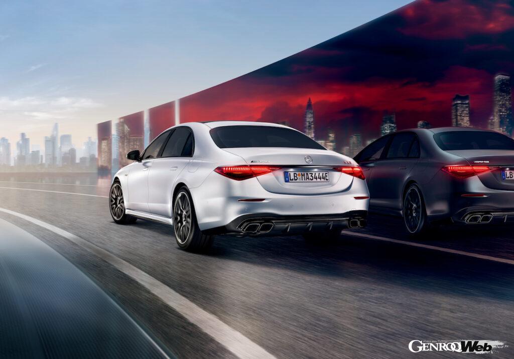「メルセデス AMG S 63 E PERFORMANCE」のエクステリア。