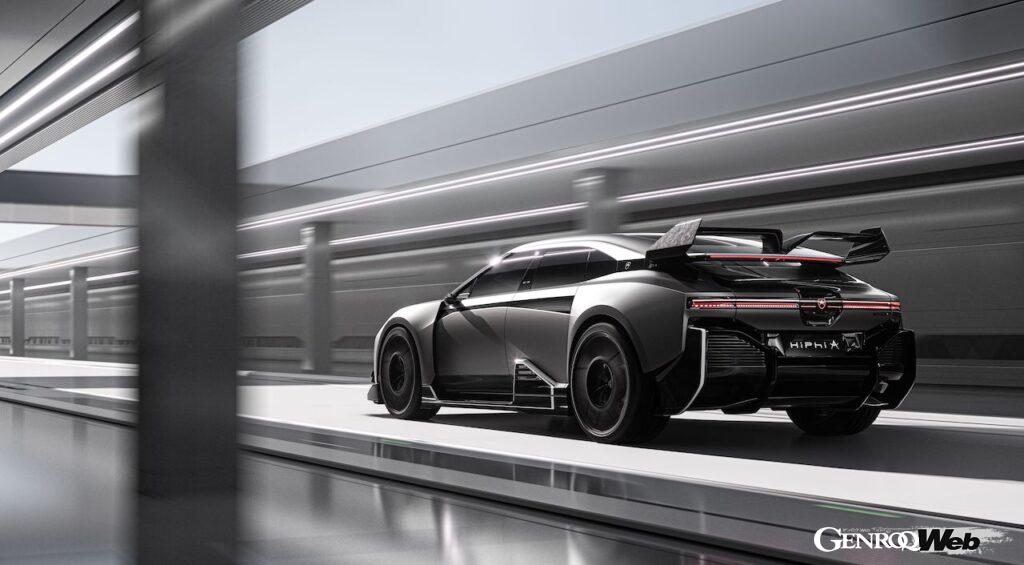 フル電動4ドア・パフォーマンスカー「ハイファイ A」のエクステリア。