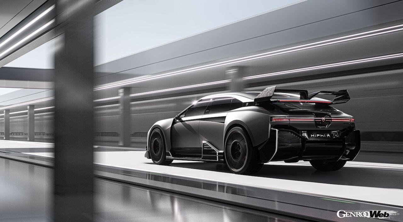 フル電動4ドア・パフォーマンスカー「ハイファイ A」のエクステリア。