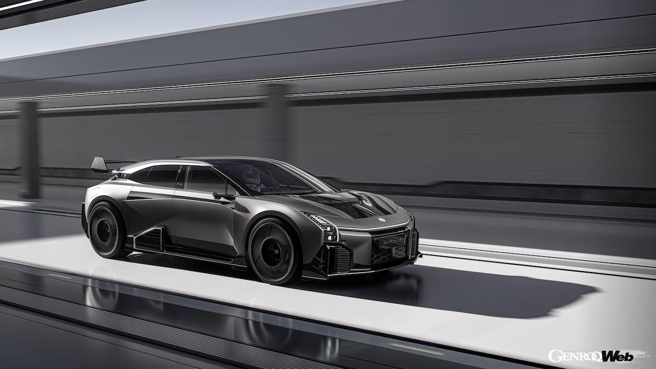 フル電動4ドア・パフォーマンスカー「ハイファイ A」のエクステリア。