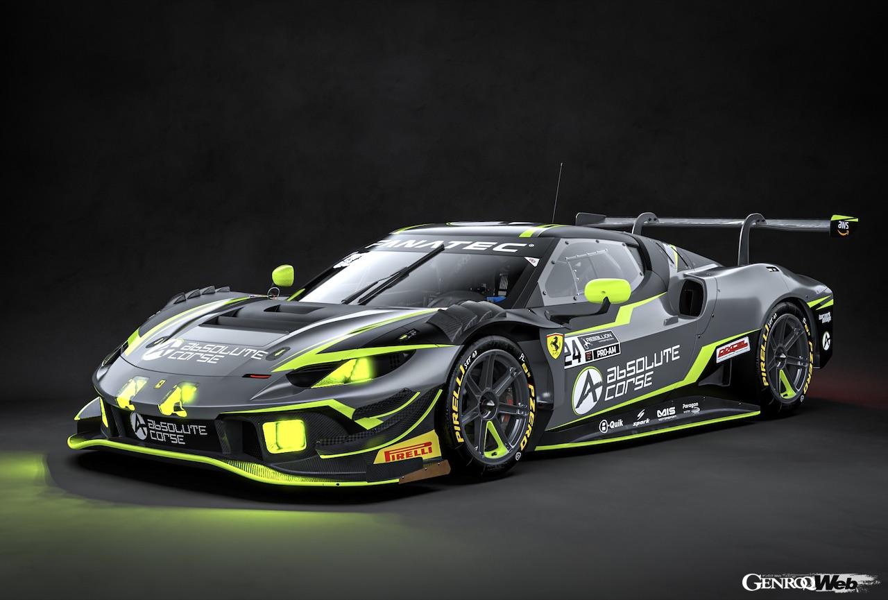 香港を拠点とするアブソリュート・レーシングが、2024年のGTワールドチャレンジ・アジアに投入する「フェラーリ 296 GT3」のカラーリングを公開した。
