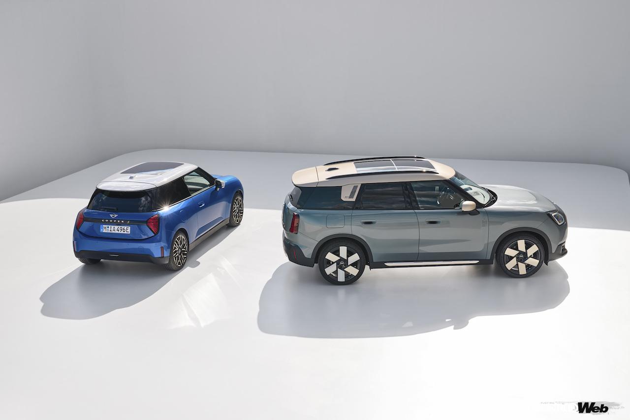 新型「MINI 3ドア」と「MINI カントリーマン。