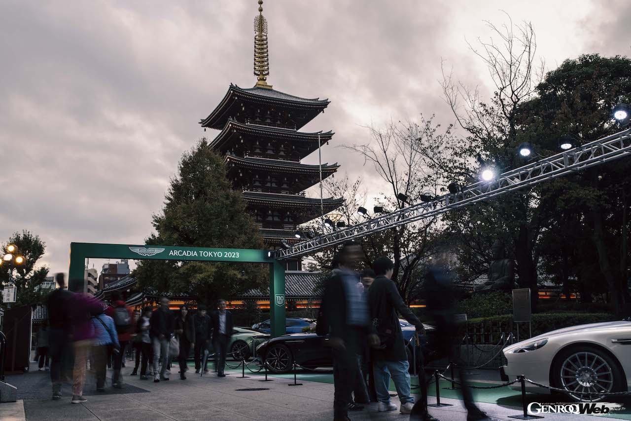 浅草寺を舞台に70台以上のアストンマーティンが集結した「ASTON MARTIN ARCADIA TOKYO 2023」。