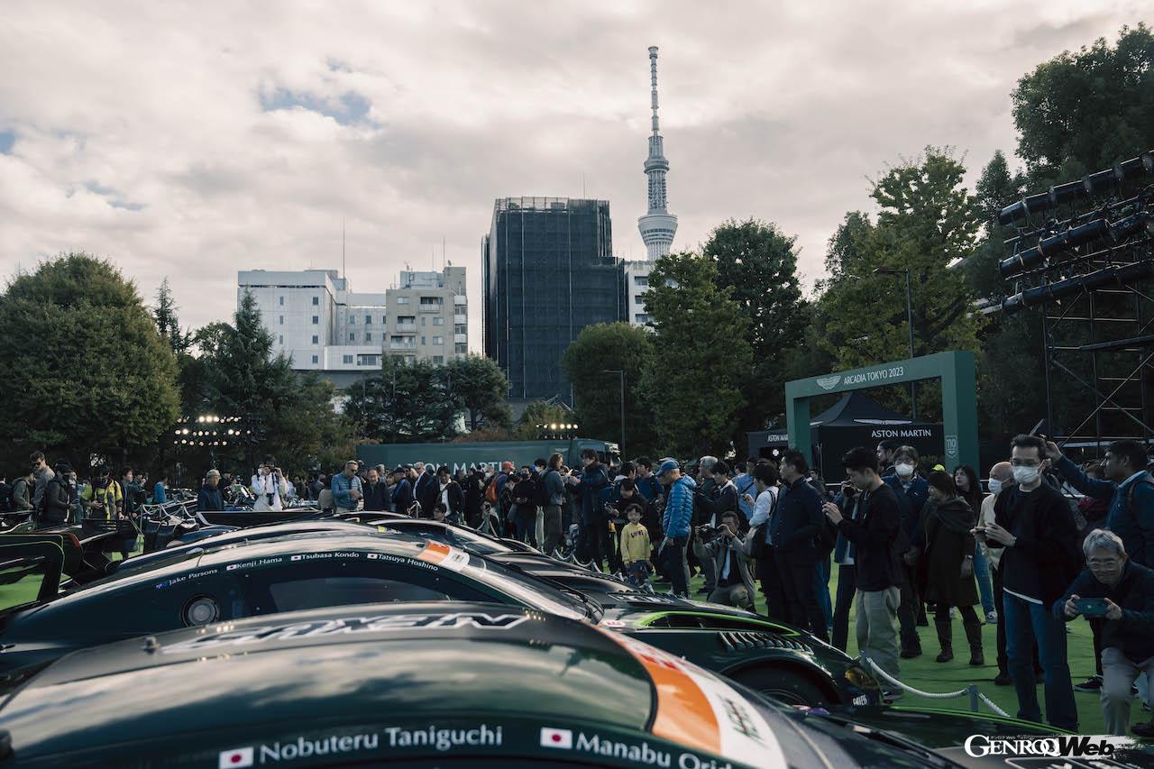 浅草寺を舞台に70台以上のアストンマーティンが集結した「ASTON MARTIN ARCADIA TOKYO 2023」。