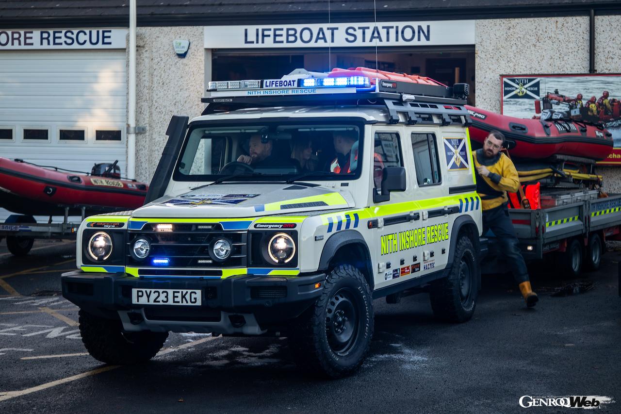 スコットランドのダンフリースを拠点とするニスの沿岸救助隊が、イネオス グレナディアの救助車両を導入した。