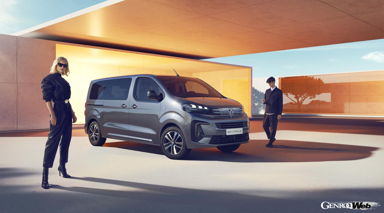 フル電動マルチパーパスバン「プジョー Eトラベラー」のエクステリア。