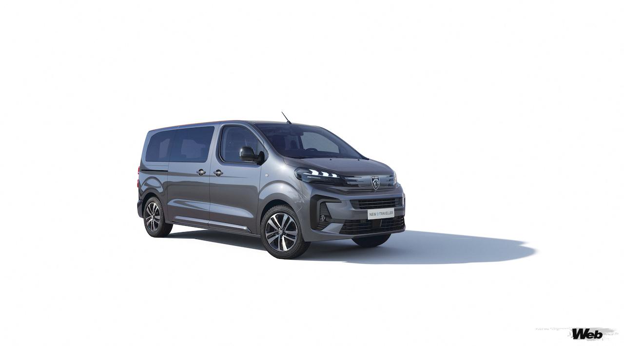 フル電動マルチパーパスバン「プジョー Eトラベラー」のエクステリア。