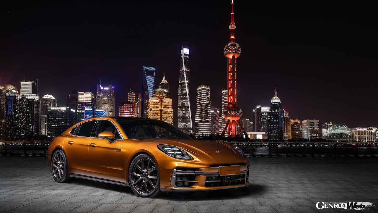 3代目へと進化を果たした新型「ポルシェ パナメーラ」のエクステリア。