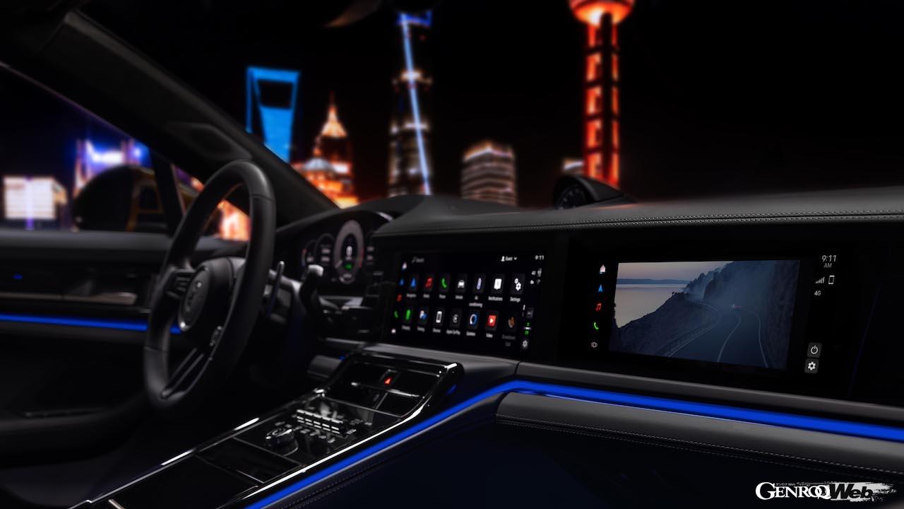 3代目へと進化を果たした新型「ポルシェ パナメーラ」のインテリア。