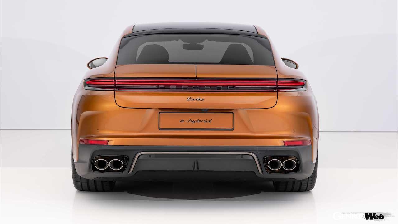 3代目へと進化を果たした新型「ポルシェ パナメーラ」のエクステリア。