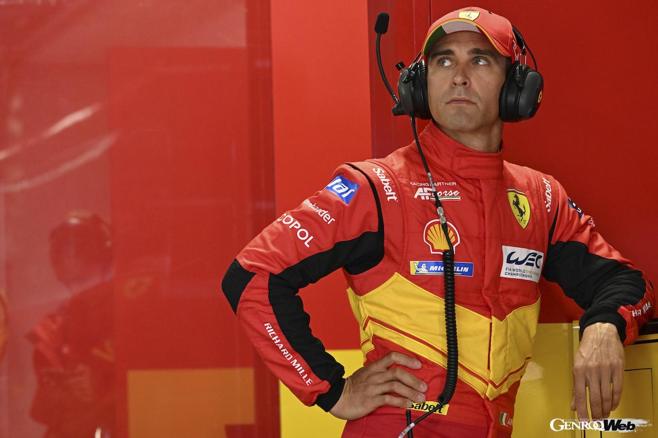 フェラーリ 499P 51号車のファーストドライバーを務めるアレッサンドロ・ピエール・グイディ。