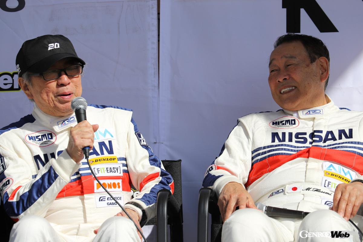 柳田春人（左）と長谷見昌弘