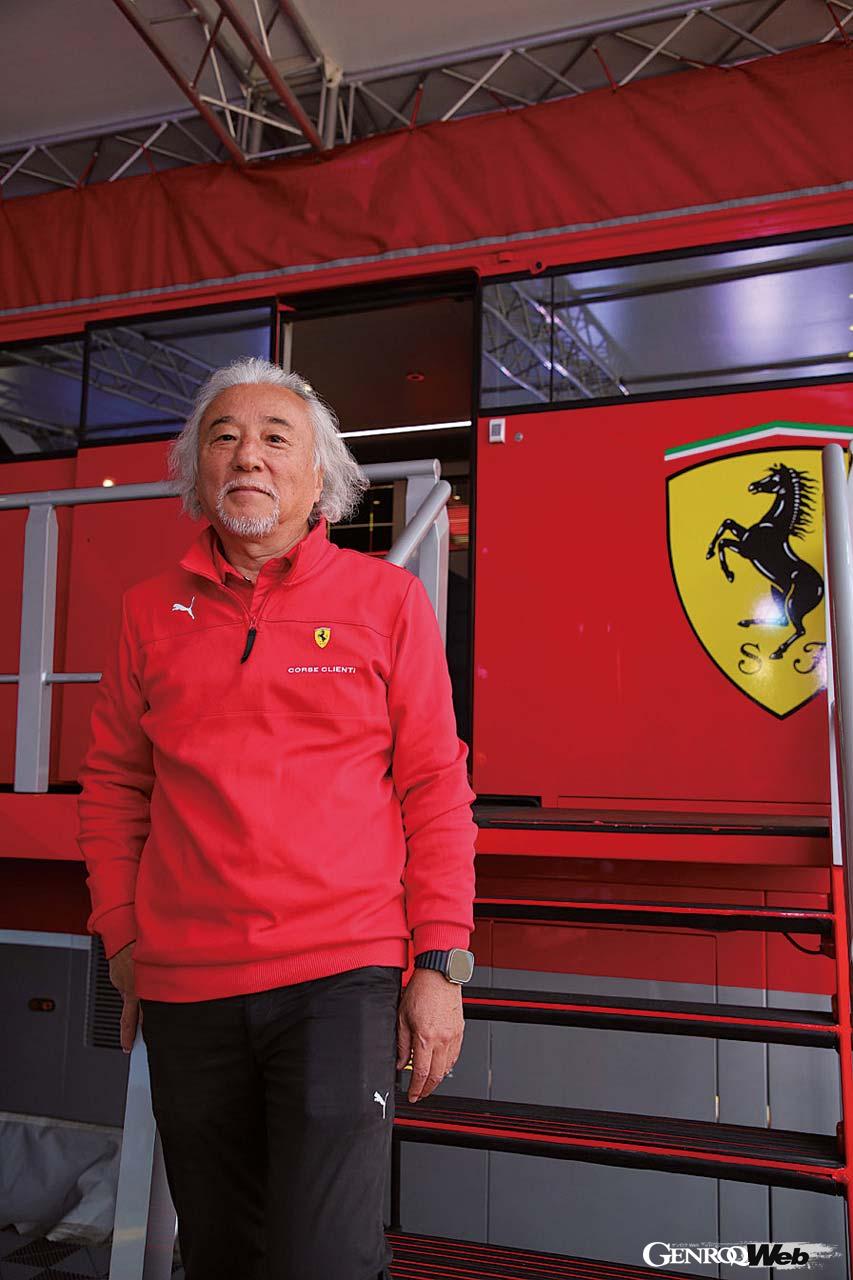 Motorsport Director INAGAKI Mitsuji 今回お話を伺ったフェラーリ・ジャパン・モータースポーツ・ディレクター稲垣光司氏。草創期からフェラーリ・チャレンジの発展を見た生証人だ。