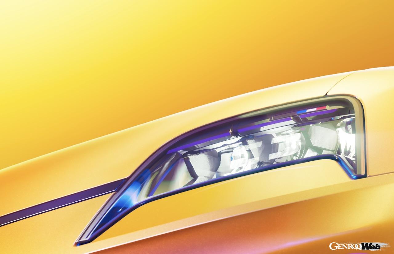 2024年2月のジュネーブ・ショーにおけるワールドプレミアを前に公開された「ルノー 5 E-Tech エレクトリック」のエクステリア。