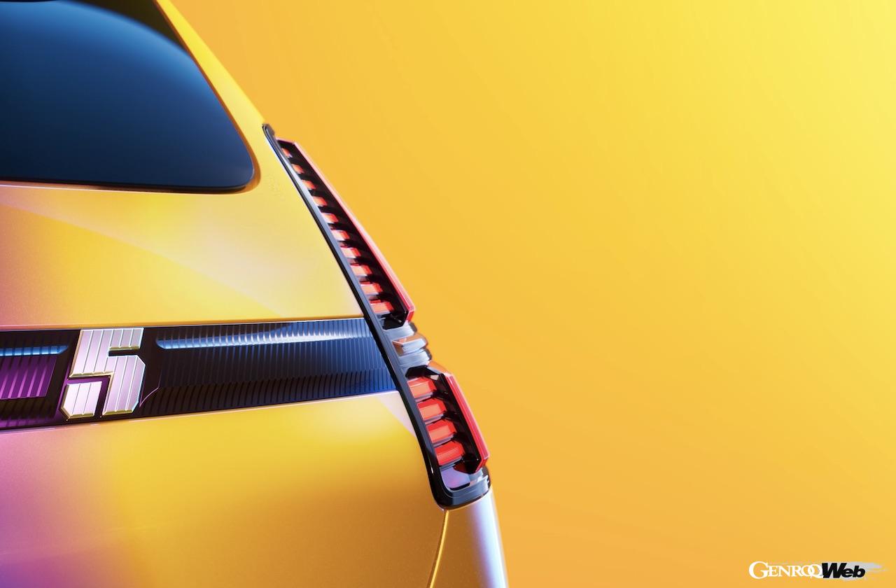 2024年2月のジュネーブ・ショーにおけるワールドプレミアを前に公開された「ルノー 5 E-Tech エレクトリック」のエクステリア。