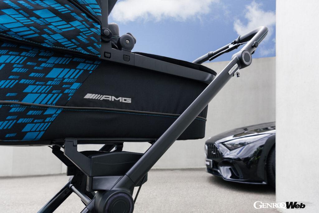 メルセデス・ベンツとハータンが共同開発したベビーカー「AMG GT」。