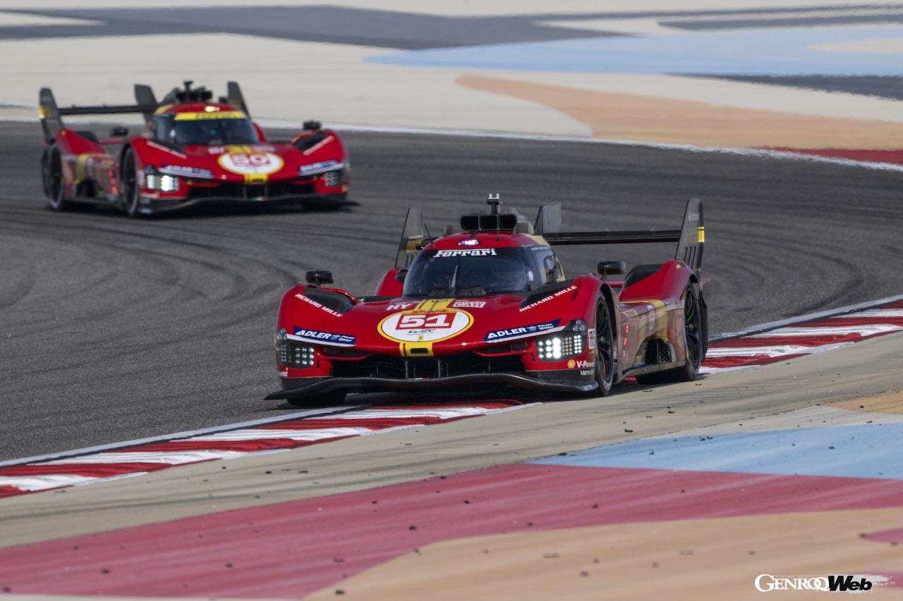 2023年シーズンの世界耐久選手権に投入され、ル・マンを制し、マニュファクチャラーズ選手権で2位に入ったフェラーリ 499P。