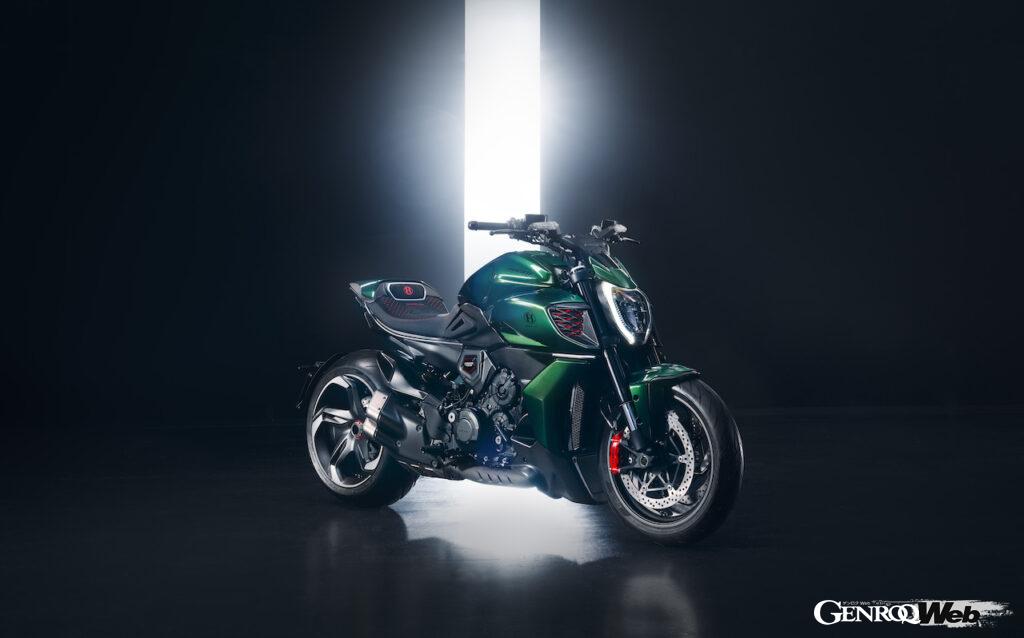 ベントレー バトゥールをイメージした限定バイク「ドゥカティ ディアベル フォー ベントレー」のエクステリア。