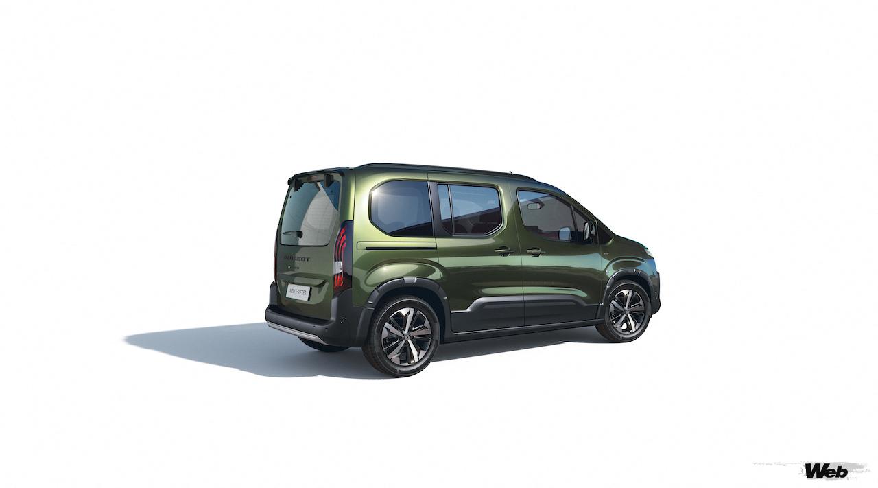 フル電動コンパクトミニバン「E-リフター」改良新型のエクステリア。