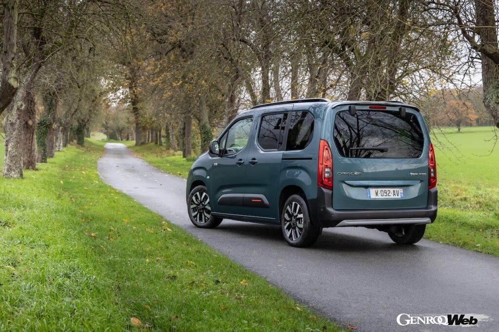 フル電動MPV「シトロエン E-ベルランゴ」改良新型のエクステリア。