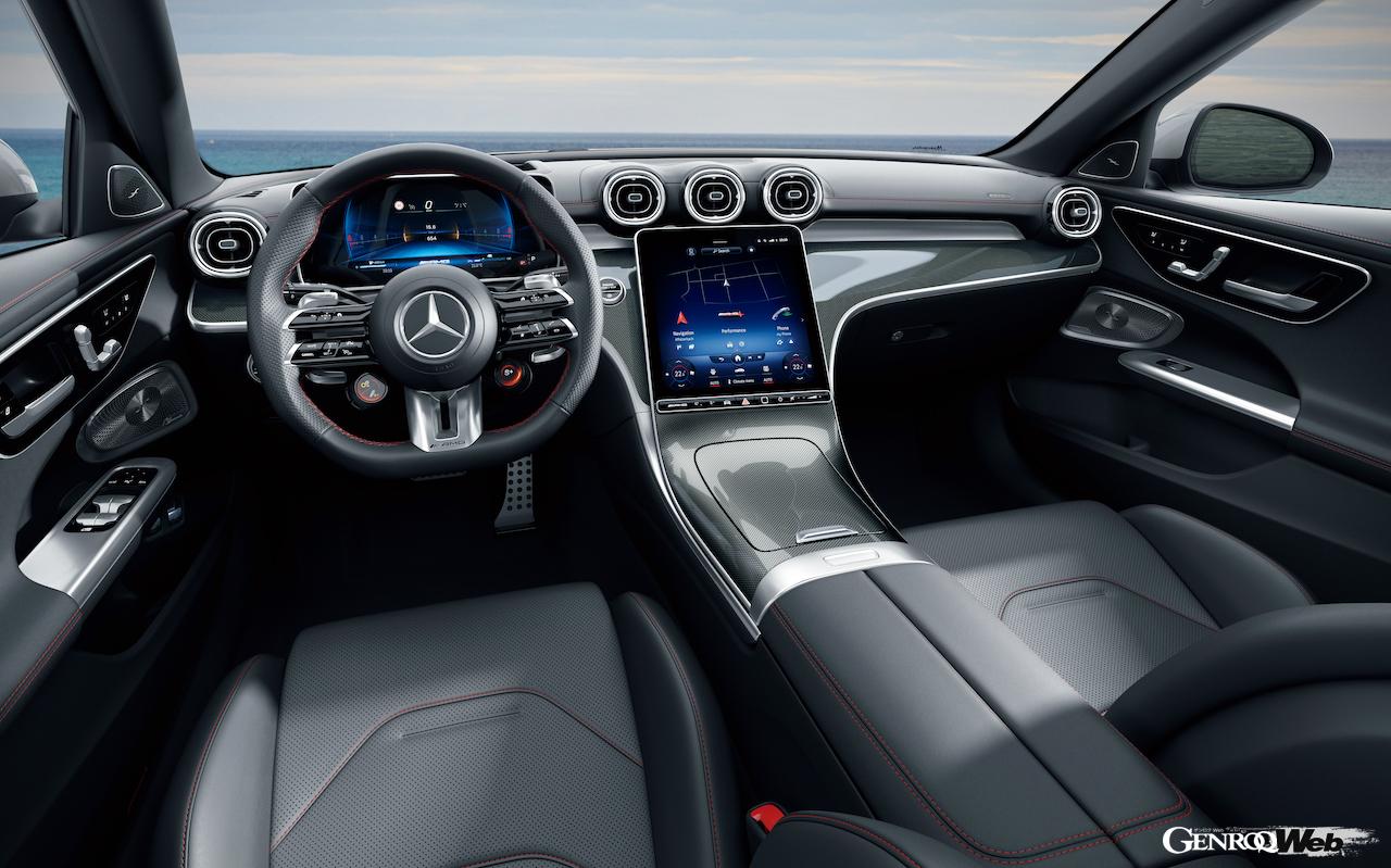 「メルセデス AMG C 63 S E PERFORMANCE ステーションワゴン」のインテリア。