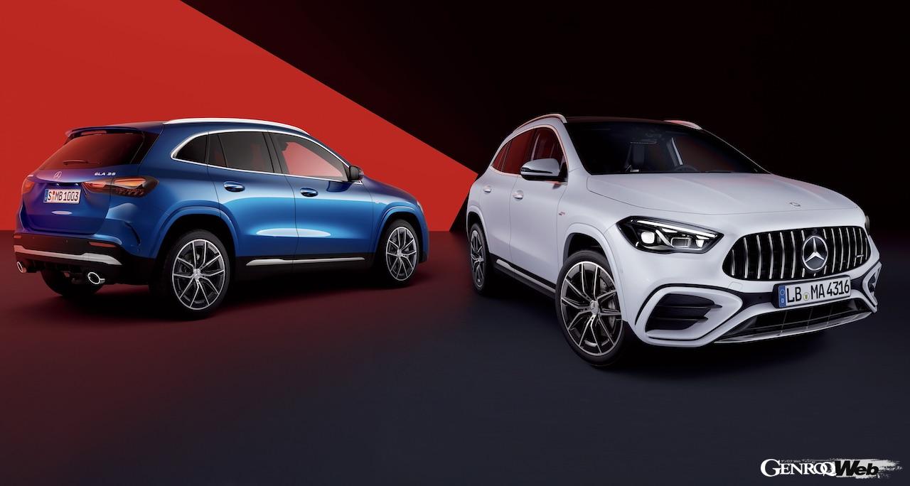 「メルセデス AMG GLA 35 4MATIC」のエクステリア。