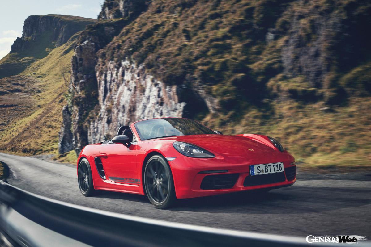“素のボクスター”の代表格というべき「718ボクスターT」。