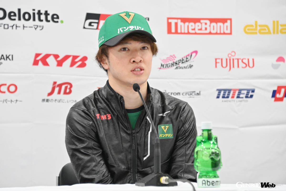 2023年のタイトルを獲得した宮田莉朋選手。