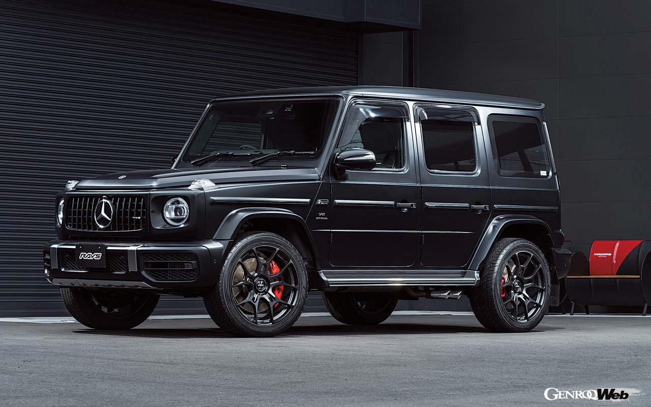 G025GCは2種類のフェイス面が設定される。W463Aにフィットするのは10.0J×22インチの「FACE2」。ご覧のように絶妙なコンケーブデザインを手に入れることができる。